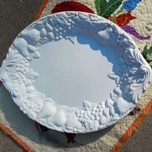 White Italian CERAMICHE large PLATTER NWOT